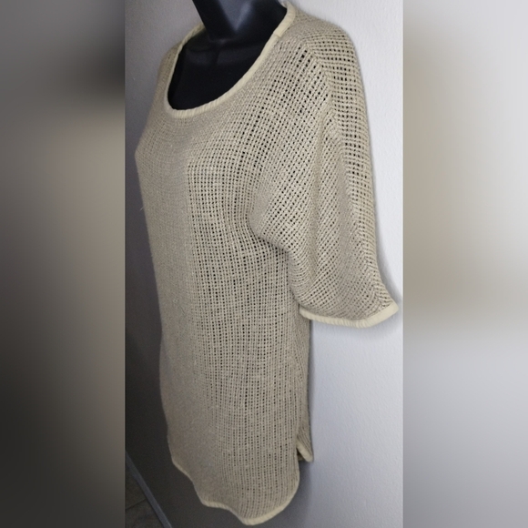 Vintage Action Scene Women's Small Sweater Shirt Top Open Knit Made In USA Boho - Picture 4 of 8